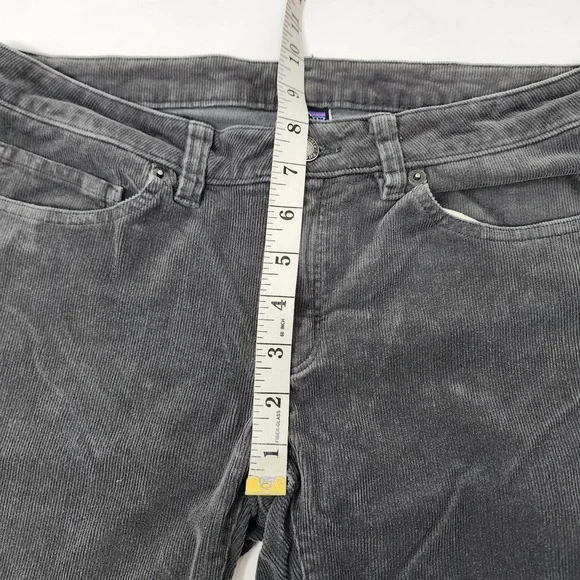 Patagonia Fitted Corduroy Pants‎ Women 29x32 Gray Stretch 5 Pocket Cotton READ - Picture 6 of 10